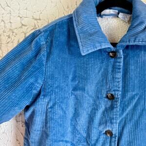 Vintage Blair Blue Corduroy Teddy Jacket